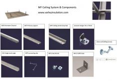 MF Ceiling System - various components